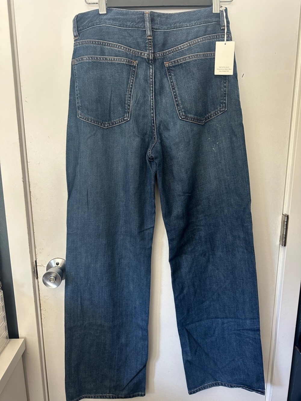 Madewell High-Rise Wide-Leg Denim in Classic Blue - Picture 7 of 9